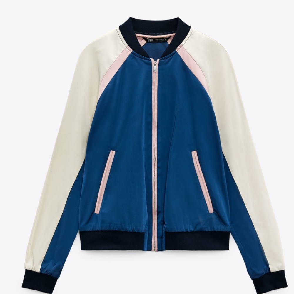 Sateen bomber jacket